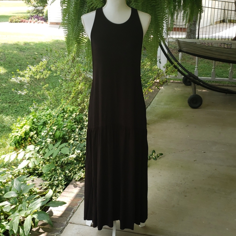 Silence & Noise soft flowy black maxi